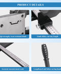 Pro Grade Manual DIN Rail Cutter For Aluminum Guide Rails 35mm Wide With Measuring Ruler, Precise Cutting Tool details