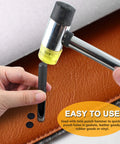 Using Beefy 12mm Round Gasket Punch Tool Heavy Duty Carbon Steel Hollow Hole Cutter For Leather Belts And Watch Bands 92mm Metric