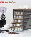 Five Tier Coffee Pod Storage Drawer for Keurig Pods Holds 90 Pods with Sliding Baskets on Countertop