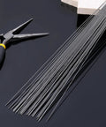 25 Pieces 0.8mm Stainless Steel Piano Wire Spring Wire 40 Cm Straight Full Hard For DIY Crafts Model Car Helicopter Airplane Projects Music Wire Set Pro Grade For Repairs And Hobby Projects