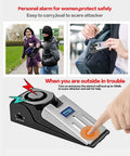 Portable Door Stop Alarm 2 In 1 Security Alarm Door Stopper With 120db Loud Entrance Alert for Travel, Home, Apartment or House