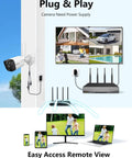 Wireless WiFi Outdoor Security Camera System With Dual Antenna Cameras For Your Home, 55 Percent Stronger Signal, 130 Degree Wide Angle