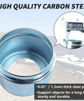 4 Pack 1.98 Inch Trailer Hub Caps With Eight Rubber Plugs And Four Spare Seals Bolted Metal Wheel Bearing Dust Caps for Durability