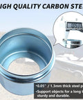 Heavy Duty Trailer Hub Dust Cap Set 4 Pack Fits Most 5200 To 6000 Pound Axles, carbon steel material, measuring 2.46 inches