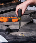 Using Impact Rated 46 Piece Multi Bit Screwdriver And Nut Driver Set With MODbox Case on vehicle engine bolt