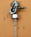Generator Fuel Shut Off Valve Petcock With Tank Filter For Honda Westinghouse Duromax Durostar Powermate, 22mm nut, dimensions shown