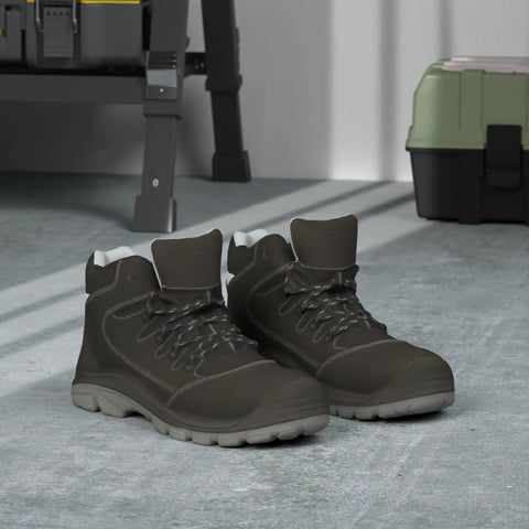 Men's Hybrid Steel Toe Work Boots Water Resistant Safety Shoes That Feel Like Sneakers Yet Stand Up To Tough Jobs With Industrial Grade Protection And Lightweight Breathable Comfort