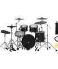 VAD516 V Drums Acoustic Design Electronic Drum Kit Bundle With Audio Cable Drumsticks Drumstick Bag And Austin Bazaar Polishing Cloth