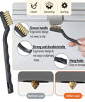 17 Piece Clog Poke 3D Printer Nozzle Cleaning Kit Pro Grade With Copper Wire Brush Demonstrating Use On 3D Printer