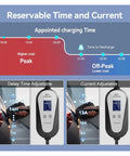Image showing Portable EV Charger With 16 Amp And 32 Amp Super Fast Juice Delivery with adjustable delay and current settings.