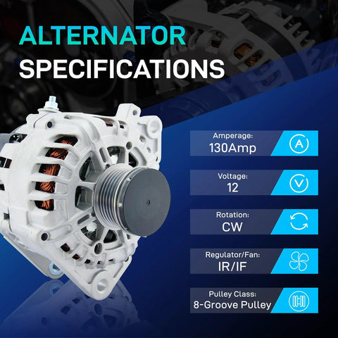 Alternator Replacement For F Series Trucks And E Series Vans 1997 To 2002 F150 F250 Expedition E150 E250 E350 V8 4.6L 5.4L Heavy Duty