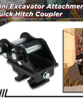 Heavy Duty Quick Hitch Coupler For Mini Excavators Mechanical Quick Change Attachment Fits 0.8 To 3 Ton Diggers 25mm Hole