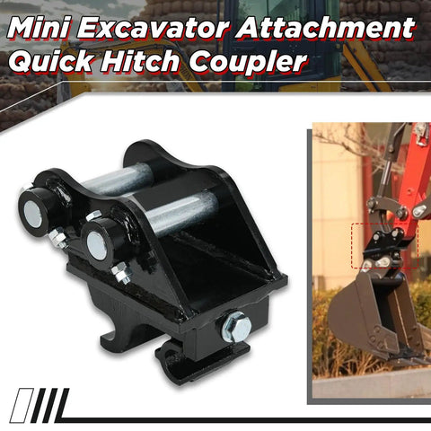 Heavy Duty Quick Hitch Coupler For Mini Excavators Mechanical Quick Change Attachment Fits 0.8 To 3 Ton Diggers 25mm Hole