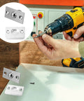 4 Pack Heavy Duty Stainless Steel Door Ball Catch Strikes With Secure Closure Silver Finish For Cabinet Closet And Van Camper Doors during installation.