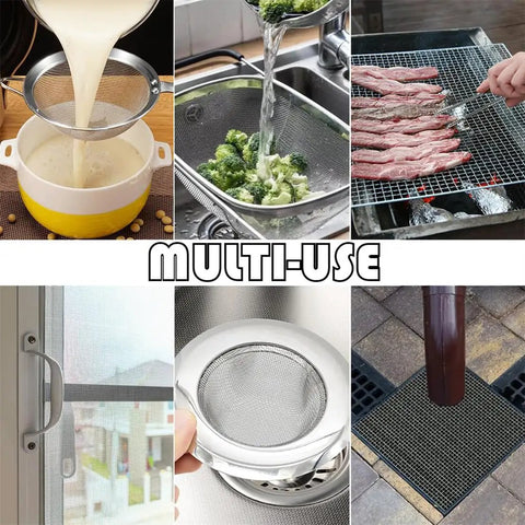 4 Pack Stainless Steel Wire Mesh Sheets 12 By 8 Inches For DIY Projects No Rust Easy To Cut Durable As Heck And Ready For Pro Grade Craft Screen Mesh Set in various household applications.