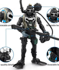 12 Pack US Military Toy Soldiers Action Figures With Realistic Weapons Gear And Combat Accessories, figure with rotatable head, arms