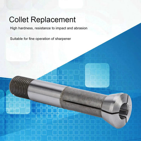 Collet Replacement Set For Grinding Machines, High Hardness Sharpener Chuck With M20 Thread on blue abstract background