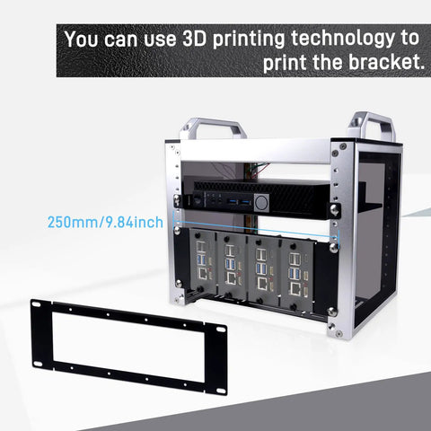 Heavy Duty 10 Inch 2U Rack Mount Bracket For Diy Projects Offering A Tight Space Saving Fit That Works Like A Charm With Popular Server Chassis For Smooth Buildouts
