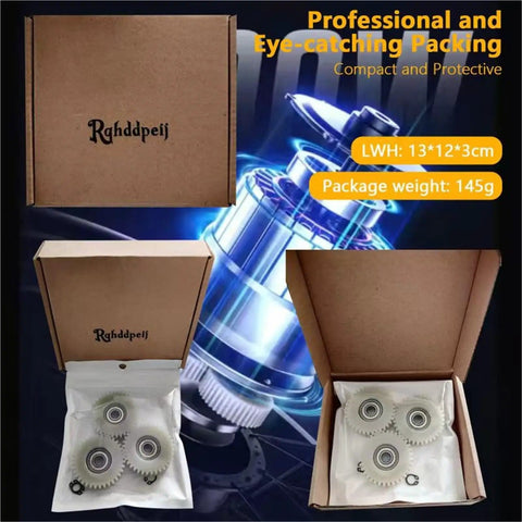 Triple Pack 36T Nylon Planetary Gear Set For E Bike Mid Drive Hubs With 8mm Bearings Replacement Upgrade For Bafang Motors