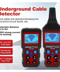 Heavy Duty Underground Cable Scanner And Wall Detector Using Smart Anti Interference Tech To Pinpoint Metal Studs Pipes And High Or Low Voltage Wires No Sweat For Pro Crews And Home Users, showing emitter and receiver.