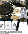 MWMNUN piston ring compressor tool with adjustable 2-1/8 to 7 in jaws and black-handled piston installer plier