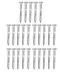 Half Thread Hex Lag Screws Assortment Kit In A2 70 Stainless Steel DIN 571 M8 80mm For Woodworking Projects Self Tapping Wood Fasteners Set Built Tough And Rust Resistant organized in rows