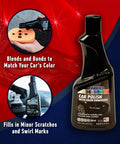 Black Car Polish 16 Oz For Deep Gloss And Scratch Repair On Dark Paints Erases Swirl Marks Scuffs And Light Scratches Restores Paint Finish Delivers Slick Shine For Auto Detailing And Everyday Rides bottle with foam pad