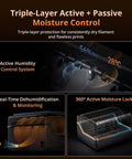 Triple-layer moisture control system of ACE 2 Pro Filament Dryer Box For Kobra S1 And Kobra X with real-time monitoring