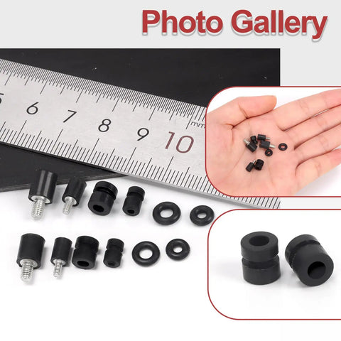 24 Piece M2 M3 Flight Controller Anti Vibration Standoff Screw Kit featuring rubber damper balls and cushion washers