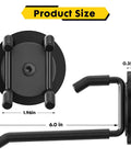 Heavy Duty Magnetic Hooks 4 Pack No Drill Mount On Iron Surfaces With 22-Pound Load Capacity Garage Tool Organizer for measuring dimensions