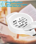 10X Magnifying Lamp With Clamp, 2200 Lumen Super Bright Light, Real Glass Lens, Stepless Dimming, magnifying text on paper