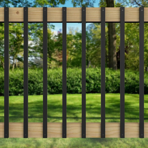 101 Pack Stainless Steel Deck Balusters 36-Inch Black Side Mount Railing With End Caps And Screws Modern Porch Balusters