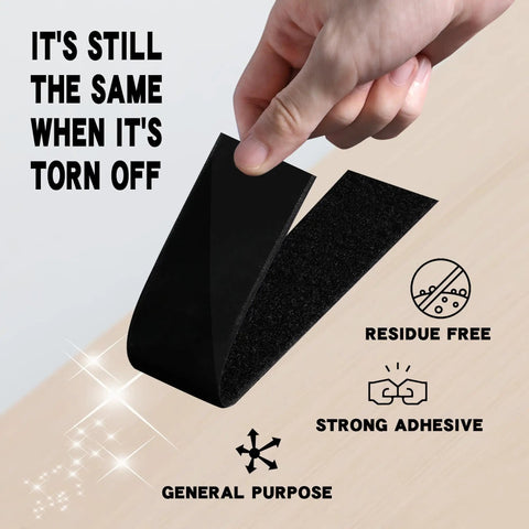 Heavy Duty Guitar Pedalboard Mounting Tape With Adhesive Hook And Loop Strips Keeps Effects Pedals Secure on Board 2 Inch Wide