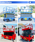 Rugged Aerial Work Platform With Adjustable Lift Height And Large Working Area For Factory Maintenance Ceiling Installations