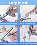 Type M Hog Ring Pliers Kit With 4200 Hog Rings For Wire Cage Building and Fence Net Panels Rust Resistant Manganese Steel Pliers