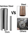 Comparison of our Stainless Steel Crank Shaft Sleeve Adapter From Three Quarter Inch To One Inch Three Inch Long with others