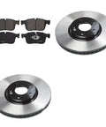 Front Disc Brake Kit With Ceramic Pads And Rotors For Land Rover Range Rover Velar 2018 Upgrade Ready, components displayed.