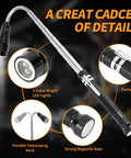 Extendable Magnetic Flashlight With Telescoping Magnet Pickup Tool Trio For Auto Repair And Diy Cool Reach Tools shown with features