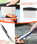 Family 40 Piece Griddle Accessories Kit For Backyard BBQ Flat Top Grill Tools Set With Two Basting Covers, spatulas, tongs