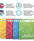 Second Grade History And Geography Complete Set Of Ten Engaging Workbooks cover with colorful and informative design