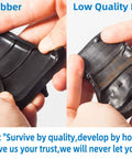 Comparison of KSU Rubber and low quality rubber for ignition coils, highlighting durability and quality differences.