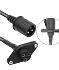 12V Winch Corded Hand Controller Remote Kit for ATV and UTV Winches with corded remote, wiring, socket, 14 foot cable