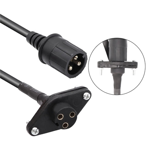 12V Winch Corded Hand Controller Remote Kit for ATV and UTV Winches with corded remote, wiring, socket, 14 foot cable