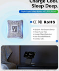 Fast Magnetic Wireless Charger Stand For iPhone 12 Through 17 Series With MagSafe, stand on nightstand in bedroom
