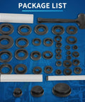 37 Piece Sealed Bearing Mounting Kit With Oil Seal Installation Tools laid out, including impact sleeves and universal fit components