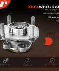 Front Wheel Bearing And Hub Assembly Set 2 Pack For 2007 2012 Nissan Sentra 2.0L Non ABS 4 Lug Heavy Duty Replacement