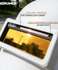 Auto Darkening Welding Lens With Gold Coating And Cool Blue Puddle View Shade Range Five To Thirteen Dual Sensors solar-powered