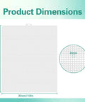 Large Fish Tank Divider Set With Adhesive Mounts And Tie Wraps, Cuttable Adjustable aquarium separator panel dimensions 33x44cm.