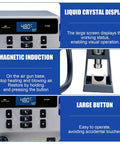 Pro Grade 1000W Hot Air Rework Station With Intelligent Digital Display For Fast Desoldering BGA Rework PCB Soldering Auto Sleep All In One Tool includes close-up of LCD screen and controls