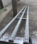 Ultra Lightweight Plastic Roller Conveyor Slides Six Pack 300 CM Long Warehouse Conveyor System Accessories, 3 parallel tracks